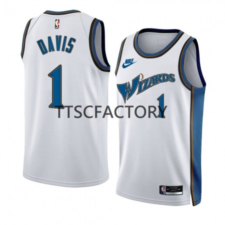 Dres Washington Wizards Johnny Davis 1 Nike 2022-23 Classic Edition Bijela Swingman - Muške